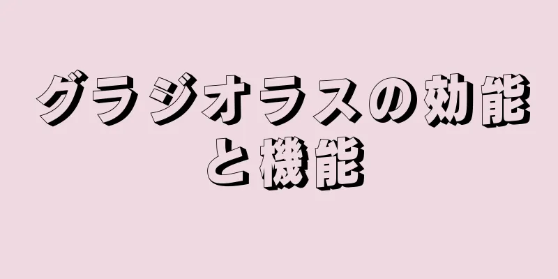グラジオラスの効能と機能
