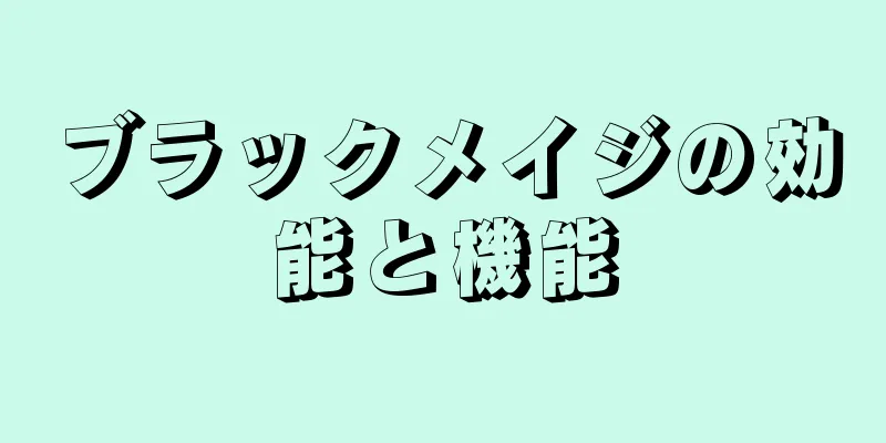 ブラックメイジの効能と機能