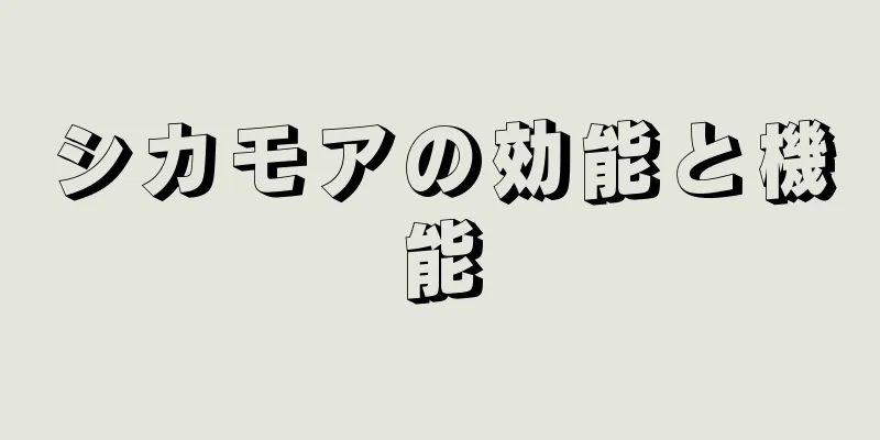 シカモアの効能と機能