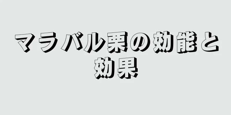 マラバル栗の効能と効果