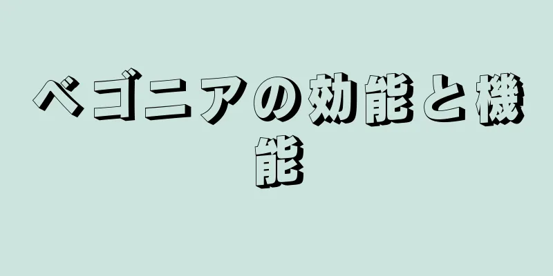 ベゴニアの効能と機能