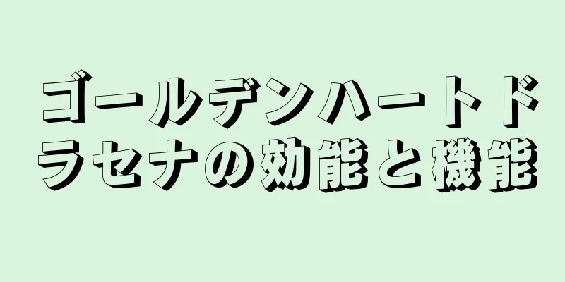 ゴールデンハートドラセナの効能と機能