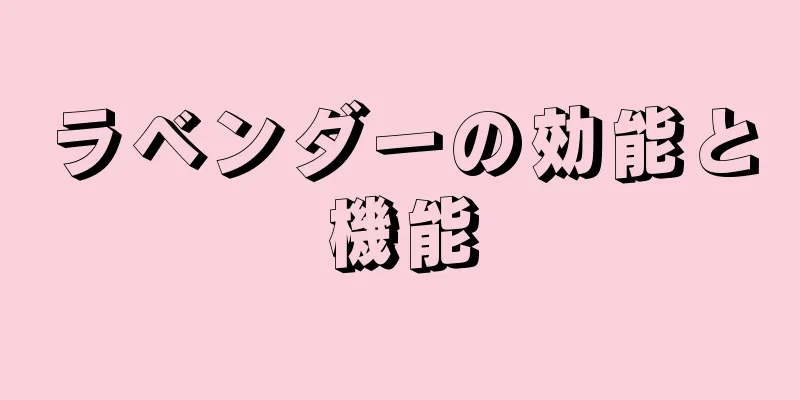 ラベンダーの効能と機能