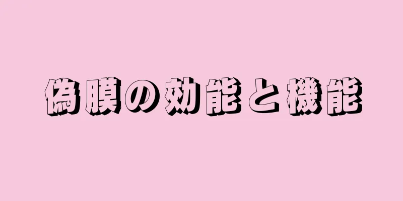 偽膜の効能と機能