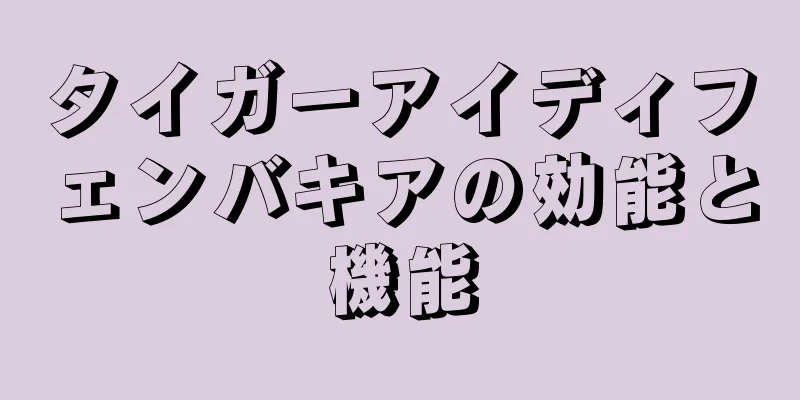 タイガーアイディフェンバキアの効能と機能