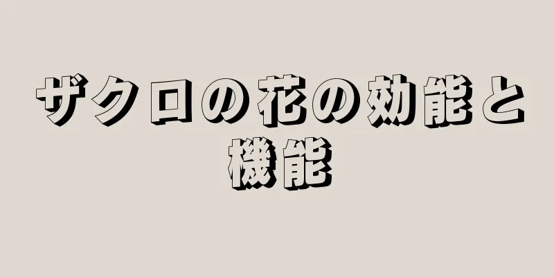 ザクロの花の効能と機能