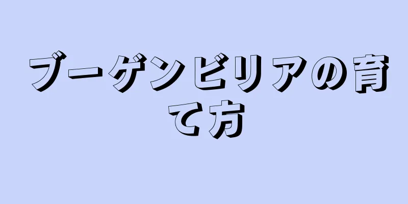 ブーゲンビリアの育て方