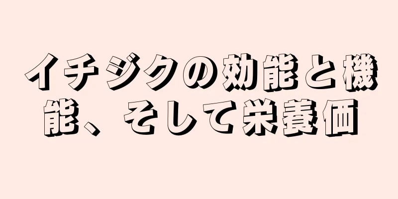 イチジクの効能と機能、そして栄養価