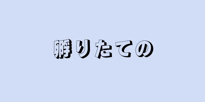 孵りたての