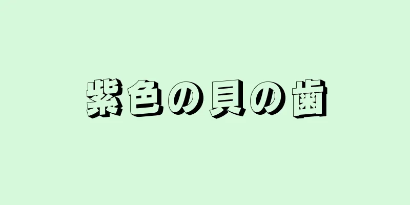 紫色の貝の歯