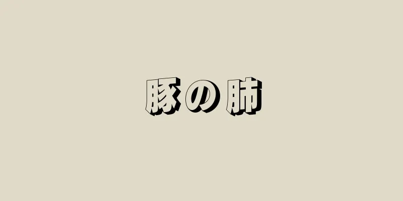 豚の肺