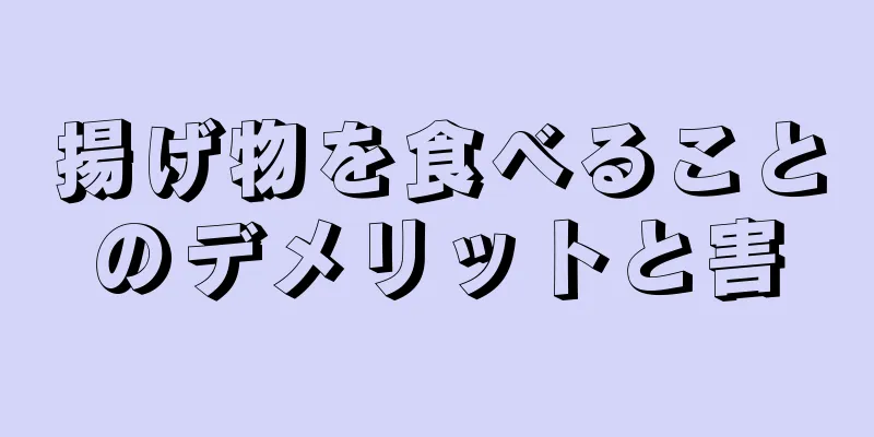 揚げ物を食べることのデメリットと害