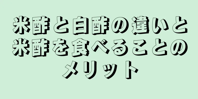 米酢と白酢の違いと米酢を食べることのメリット