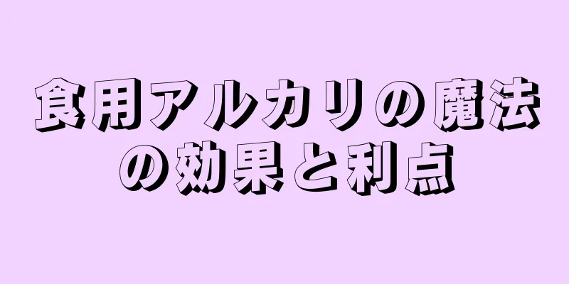 食用アルカリの魔法の効果と利点