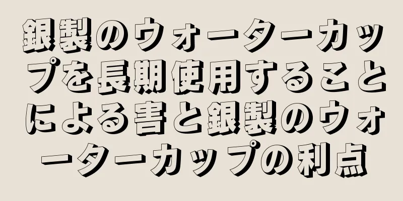 銀製のウォーターカップを長期使用することによる害と銀製のウォーターカップの利点