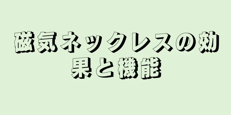 磁気ネックレスの効果と機能