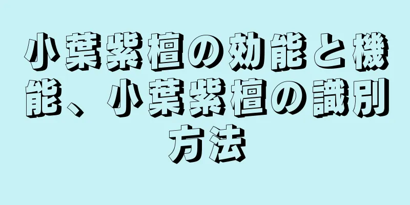 小葉紫檀の効能と機能、小葉紫檀の識別方法