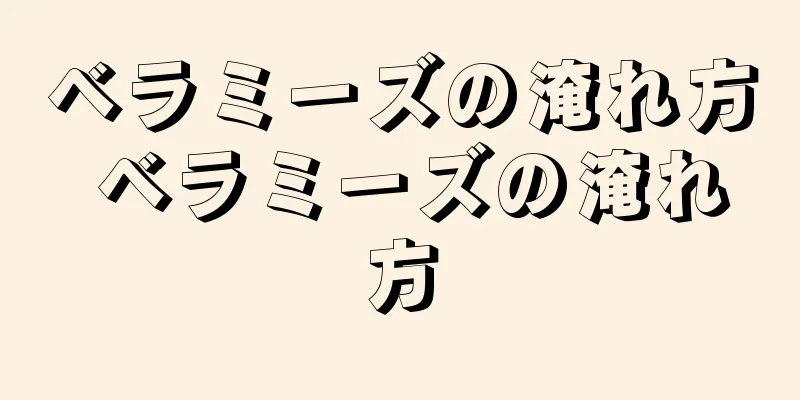 ベラミーズの淹れ方 ベラミーズの淹れ方