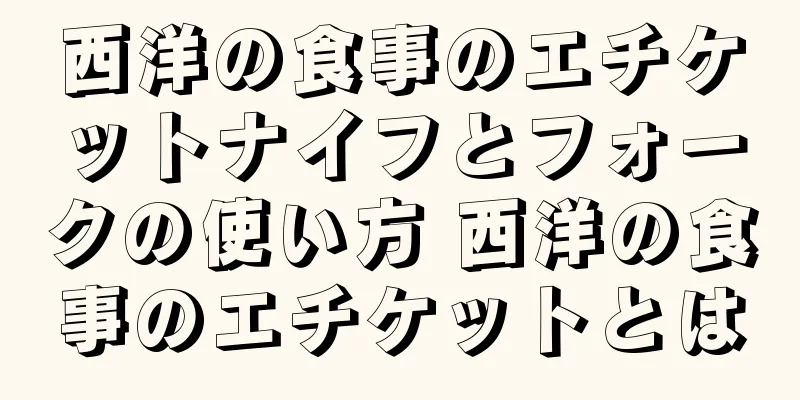 西洋の食事のエチケットナイフとフォークの使い方 西洋の食事のエチケットとは