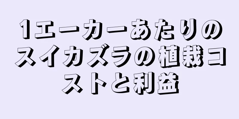 1エーカーあたりのスイカズラの植栽コストと利益