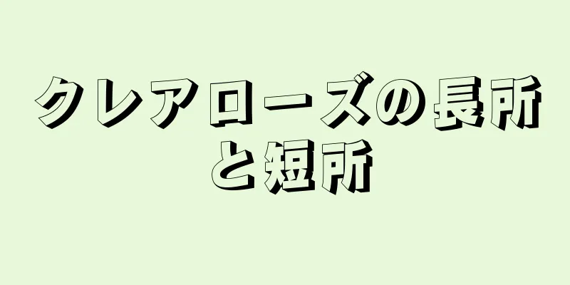 クレアローズの長所と短所