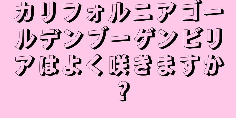 カリフォルニアゴールデンブーゲンビリアはよく咲きますか？