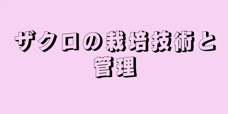 ザクロの栽培技術と管理