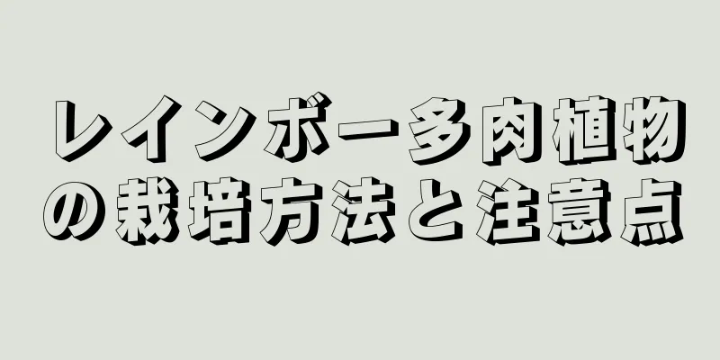 レインボー多肉植物の栽培方法と注意点