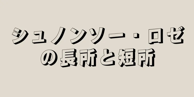 シュノンソー・ロゼの長所と短所