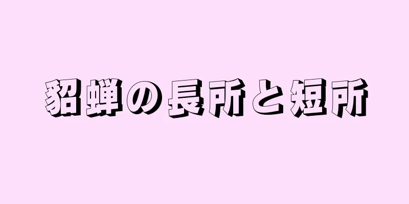 貂蝉の長所と短所