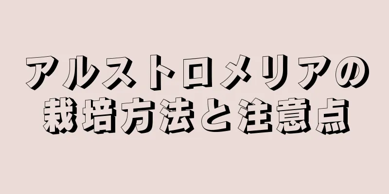 アルストロメリアの栽培方法と注意点