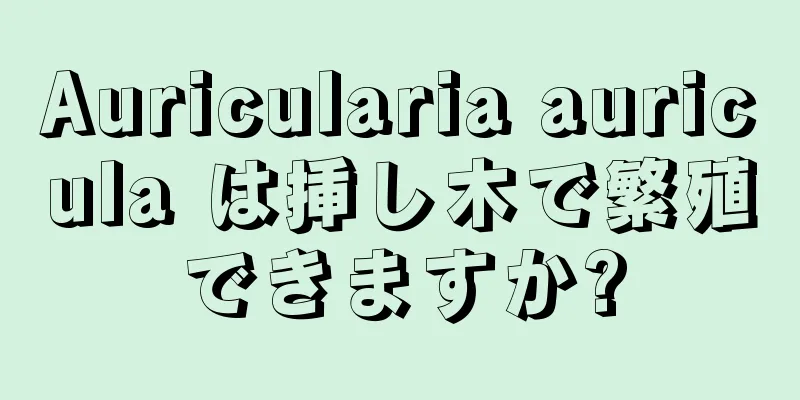 Auricularia auricula は挿し木で繁殖できますか?