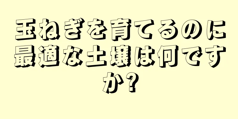 玉ねぎを育てるのに最適な土壌は何ですか?