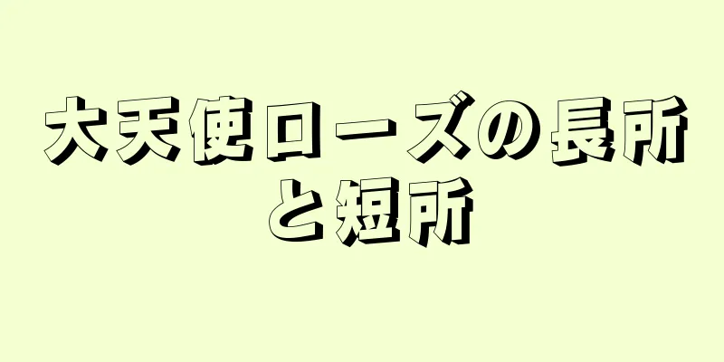 大天使ローズの長所と短所