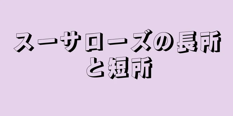 スーサローズの長所と短所