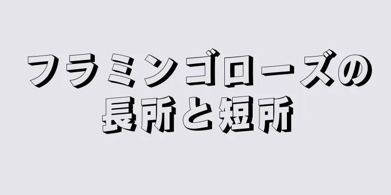 フラミンゴローズの長所と短所