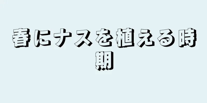 春にナスを植える時期