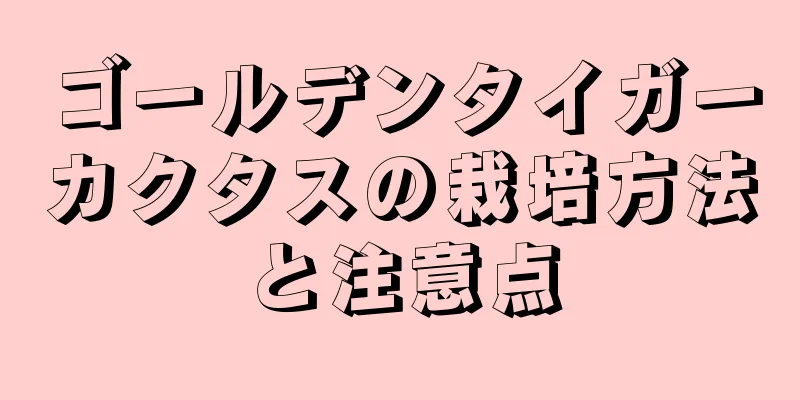 ゴールデンタイガーカクタスの栽培方法と注意点
