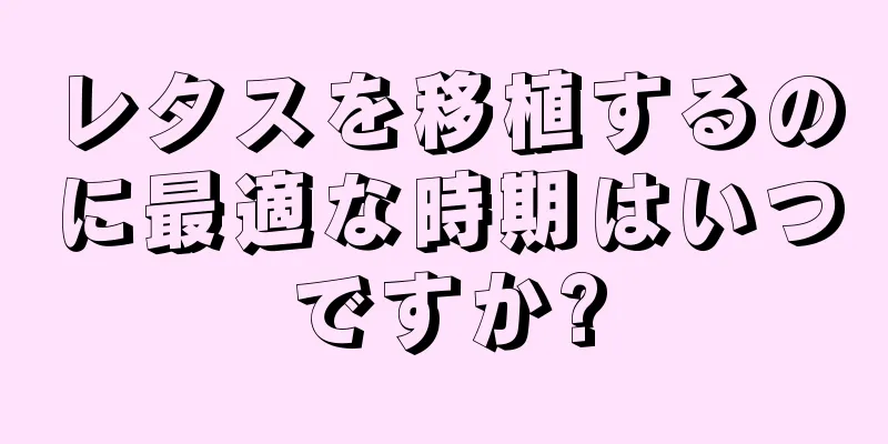 レタスを移植するのに最適な時期はいつですか?