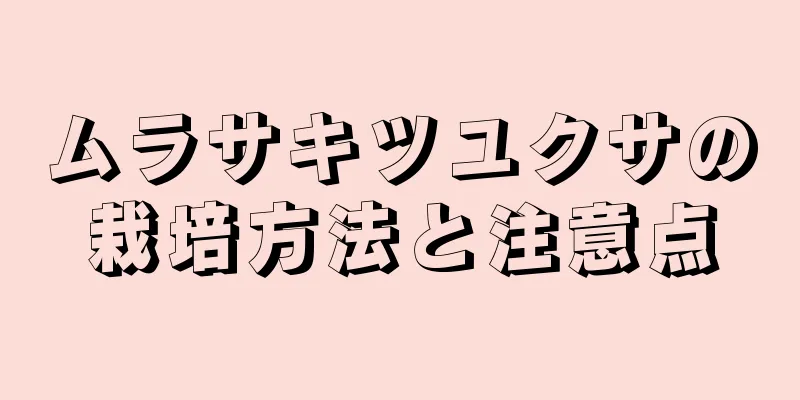 ムラサキツユクサの栽培方法と注意点