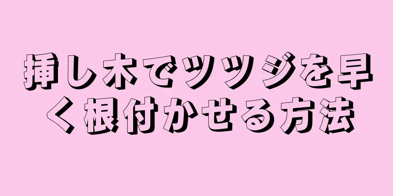 挿し木でツツジを早く根付かせる方法