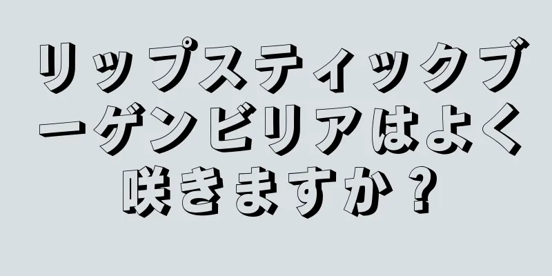 リップスティックブーゲンビリアはよく咲きますか？
