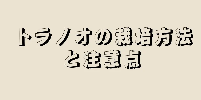トラノオの栽培方法と注意点