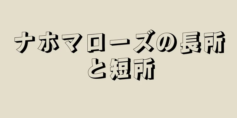 ナホマローズの長所と短所