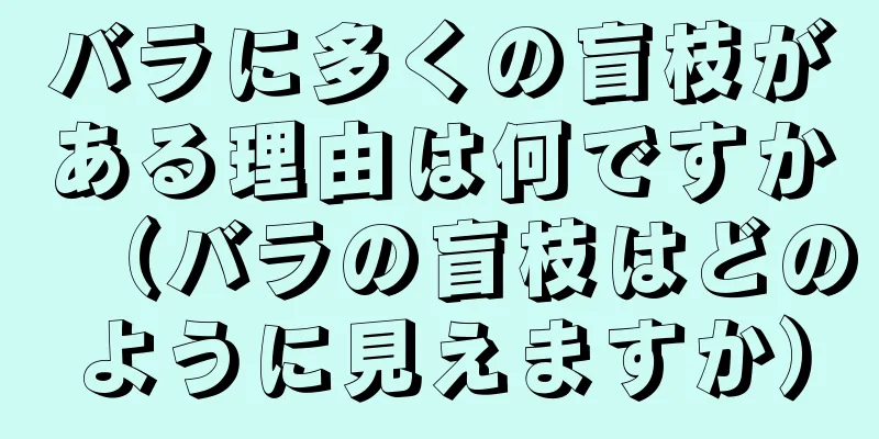 バラに多くの盲枝がある理由は何ですか（バラの盲枝はどのように見えますか）