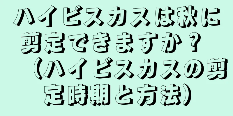 ハイビスカスは秋に剪定できますか？ （ハイビスカスの剪定時期と方法）
