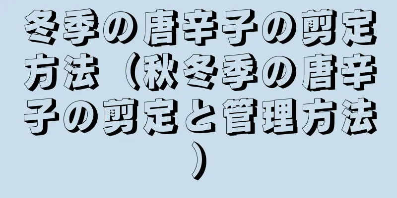 冬季の唐辛子の剪定方法（秋冬季の唐辛子の剪定と管理方法）