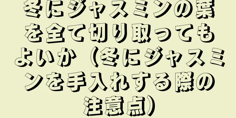 冬にジャスミンの葉を全て切り取ってもよいか（冬にジャスミンを手入れする際の注意点）
