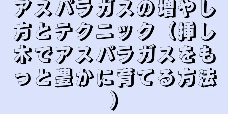 アスパラガスの増やし方とテクニック（挿し木でアスパラガスをもっと豊かに育てる方法）