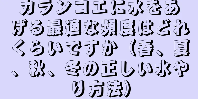 カランコエに水をあげる最適な頻度はどれくらいですか（春、夏、秋、冬の正しい水やり方法）